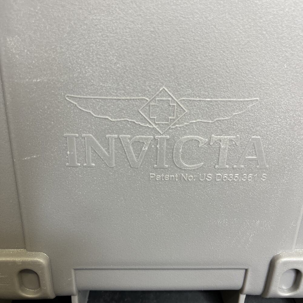 Invicta 3 SLOT Impact Watch Case Storage Collector Dive WaterProof DC8PATCH Grey - Picture 7 of 13